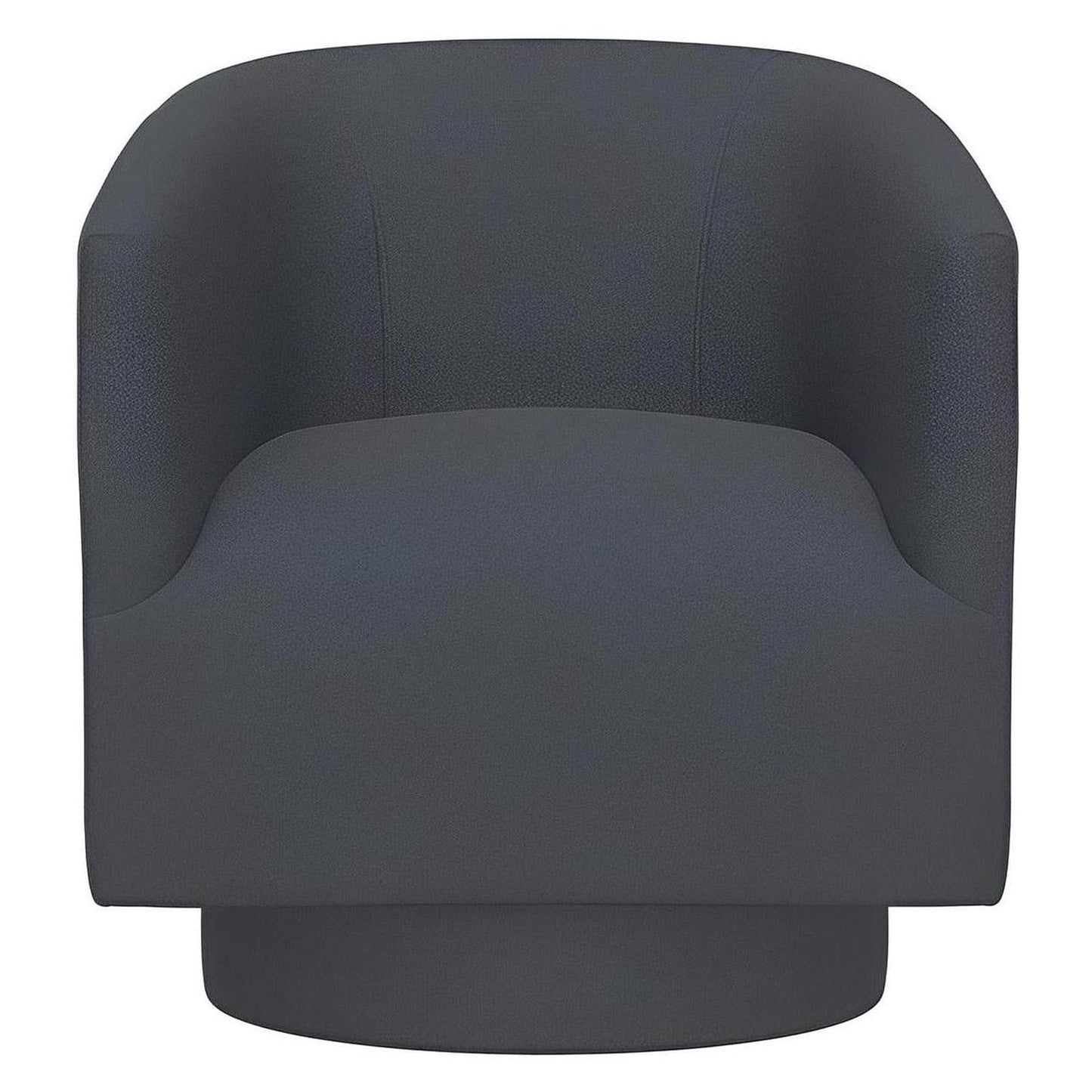 Blue Upholstered Swivel Chair 360-Degree Contemporary Design (2-Pack)