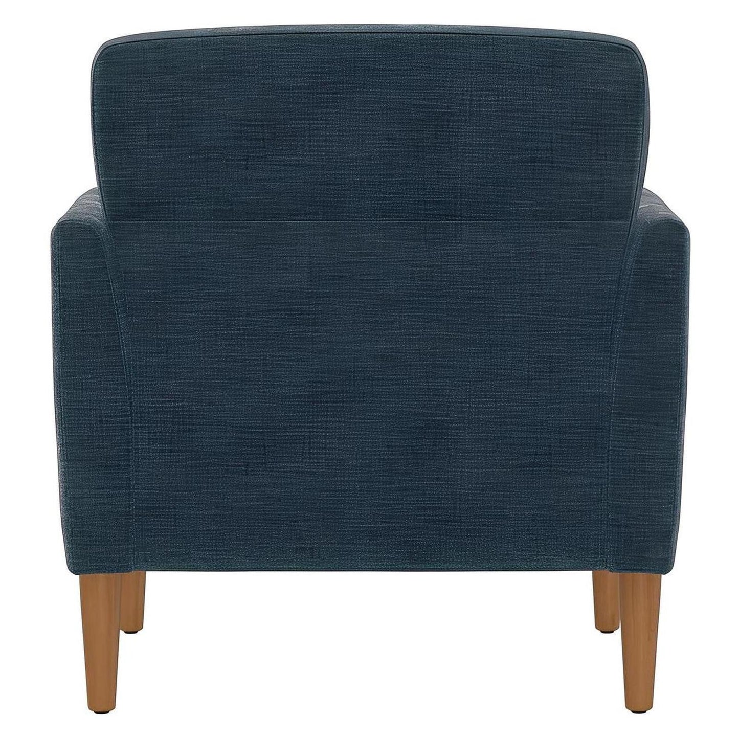 Blue Upholstered Accent Chair with Button Tufts and Arms (2-Pack)