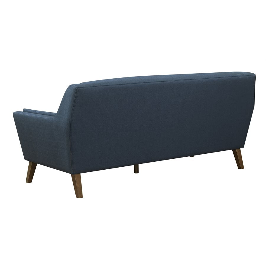 NAVY SOFA COUCH Mid-Century Modern, Tufted, Clean Lines