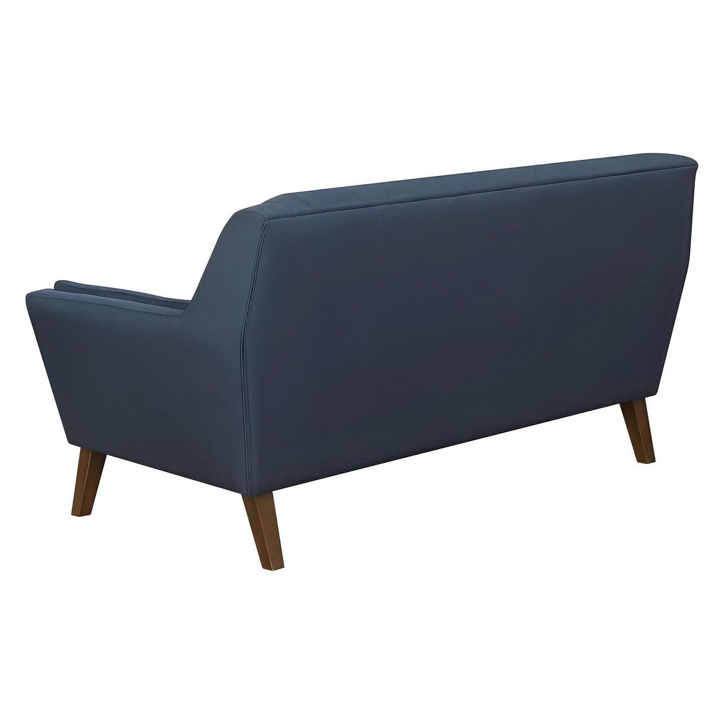 LOVESEAT - NAVY - Mid-Century Modern, Tufted, Clean Lines