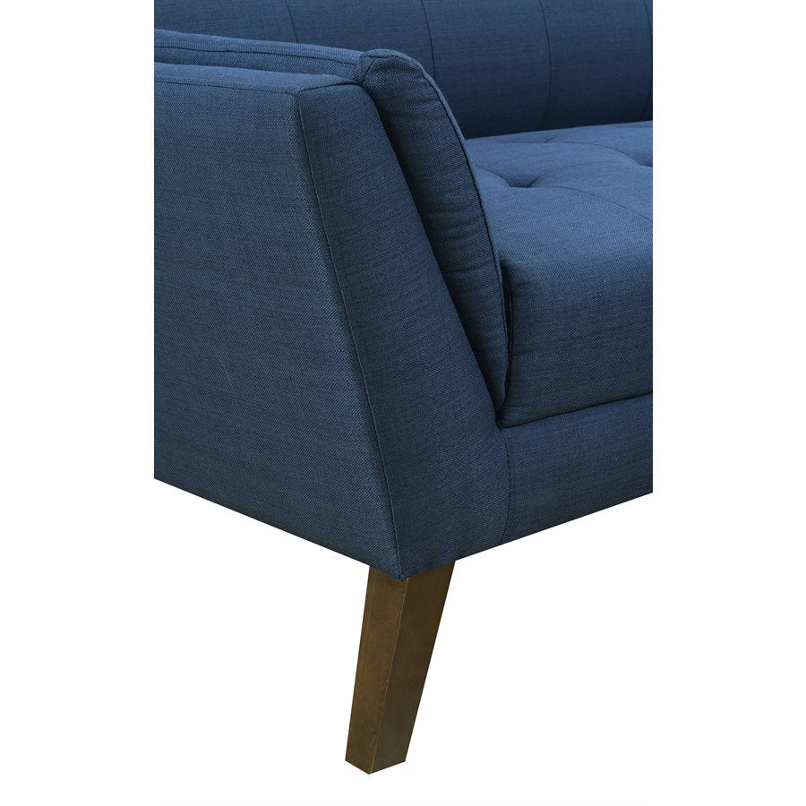 CHAIR - NAVY - Mid-Century Modern, Tufted, Clean Lines (2-Pack)