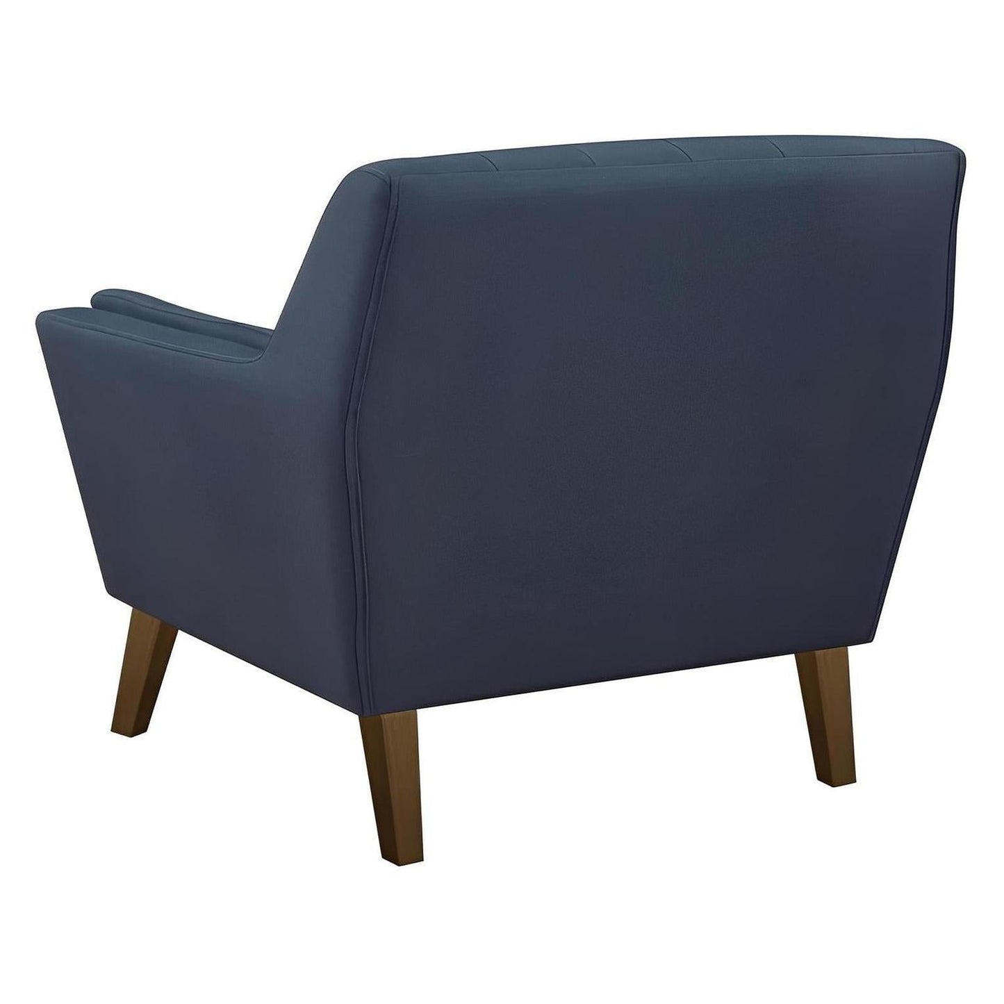 CHAIR - NAVY - Mid-Century Modern, Tufted, Clean Lines (2-Pack)