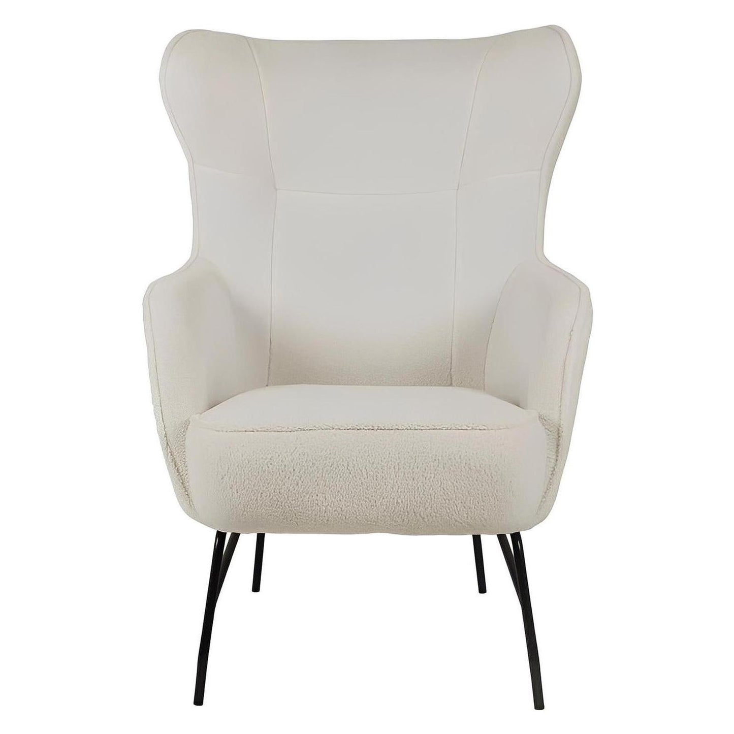 Boucle Upholstered Accent Chair Contemporary Design (2-Pack)