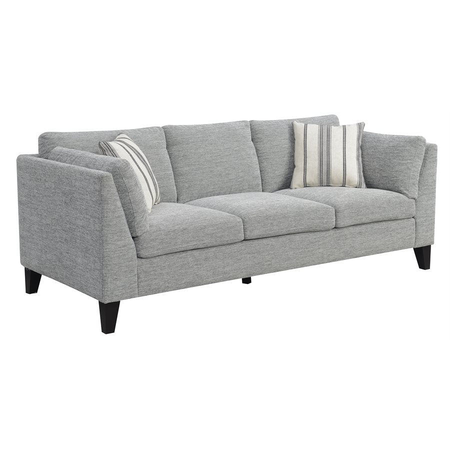 SOFA W / 2 ACCENT PILLOWS-GRAY