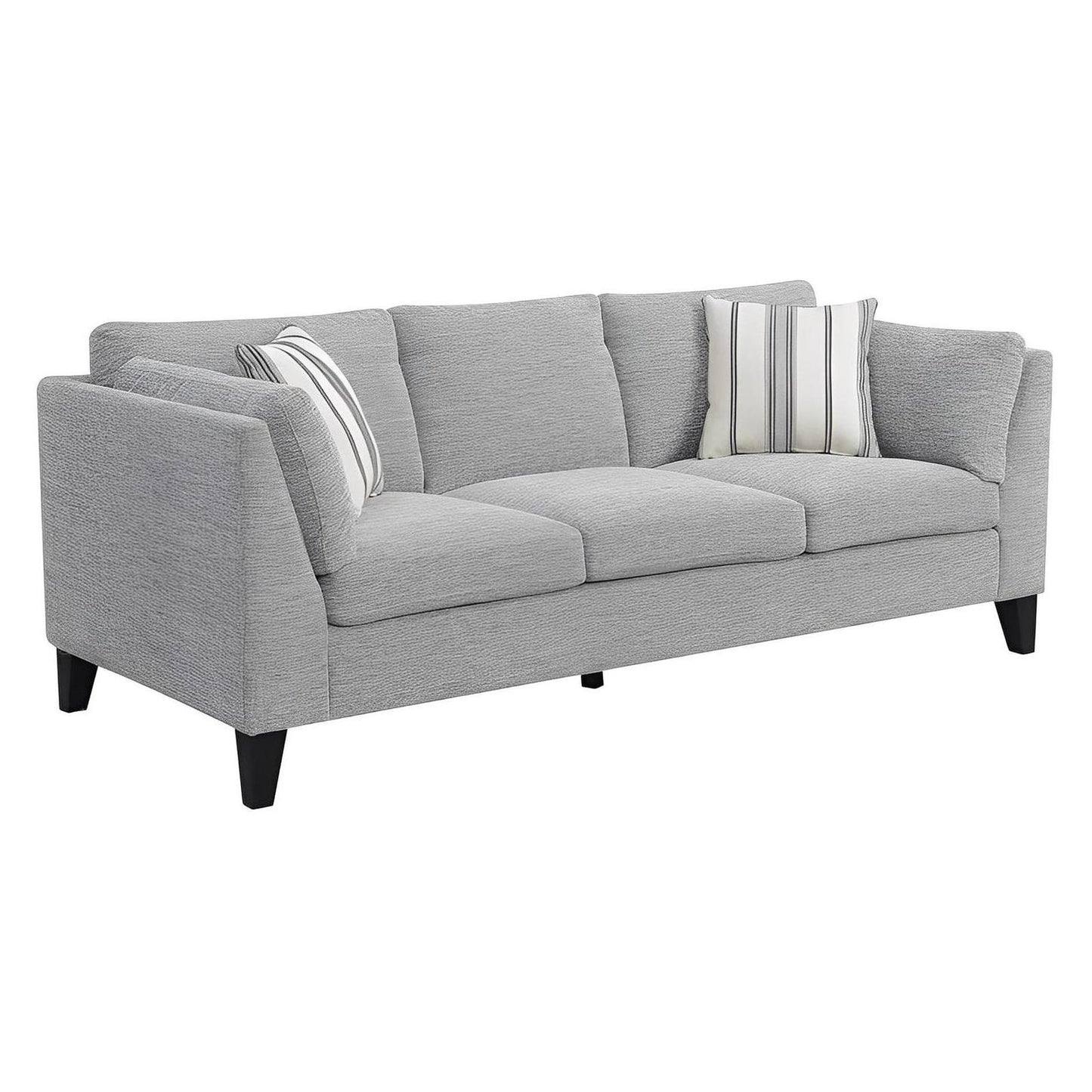SOFA W / 2 ACCENT PILLOWS-GRAY