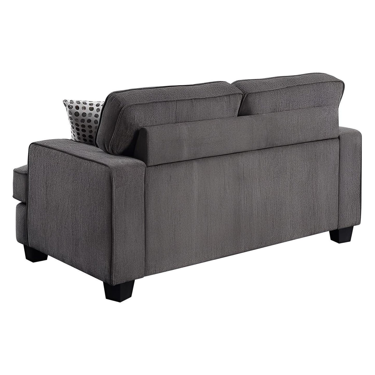 LOVESEAT W / 2 PILLOWS - INK GREY