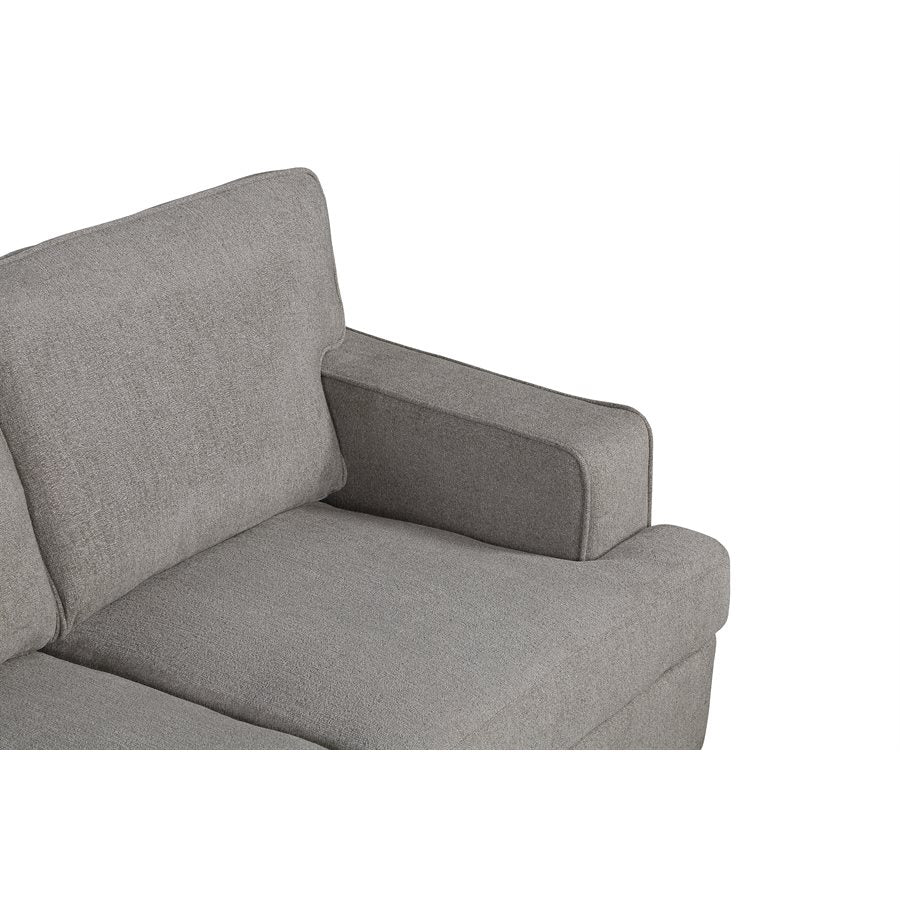 LOVESEAT W / 2 PILLOWS - LIGHT GREY