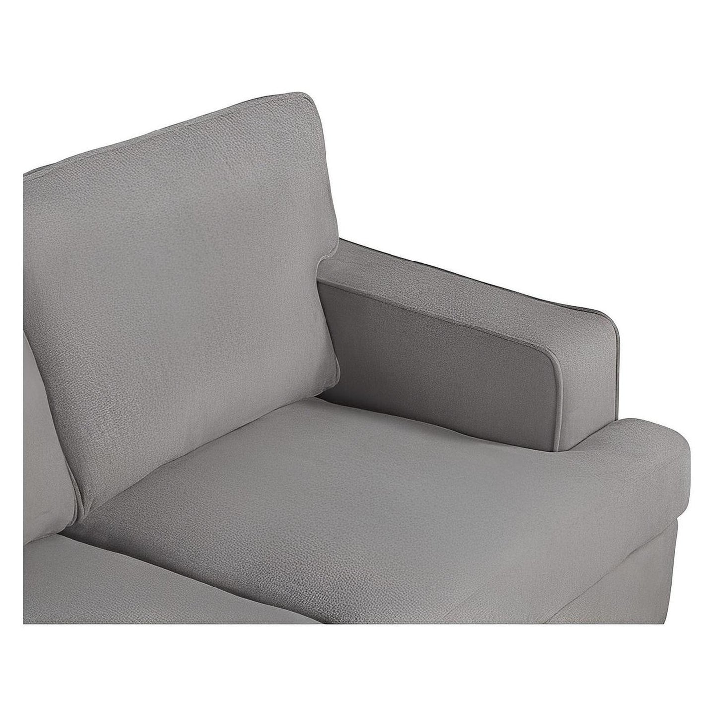 LOVESEAT W / 2 PILLOWS - LIGHT GREY
