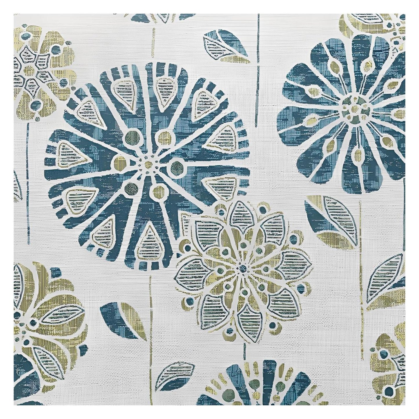 Teal Multi Fabric Accent Chair Wood Legs Spring Support (2-Pack)