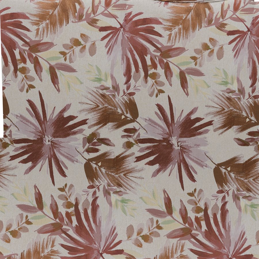 Red Multi Fabric Accent Armless Chair Spring Support Floral Design (2-Pack)