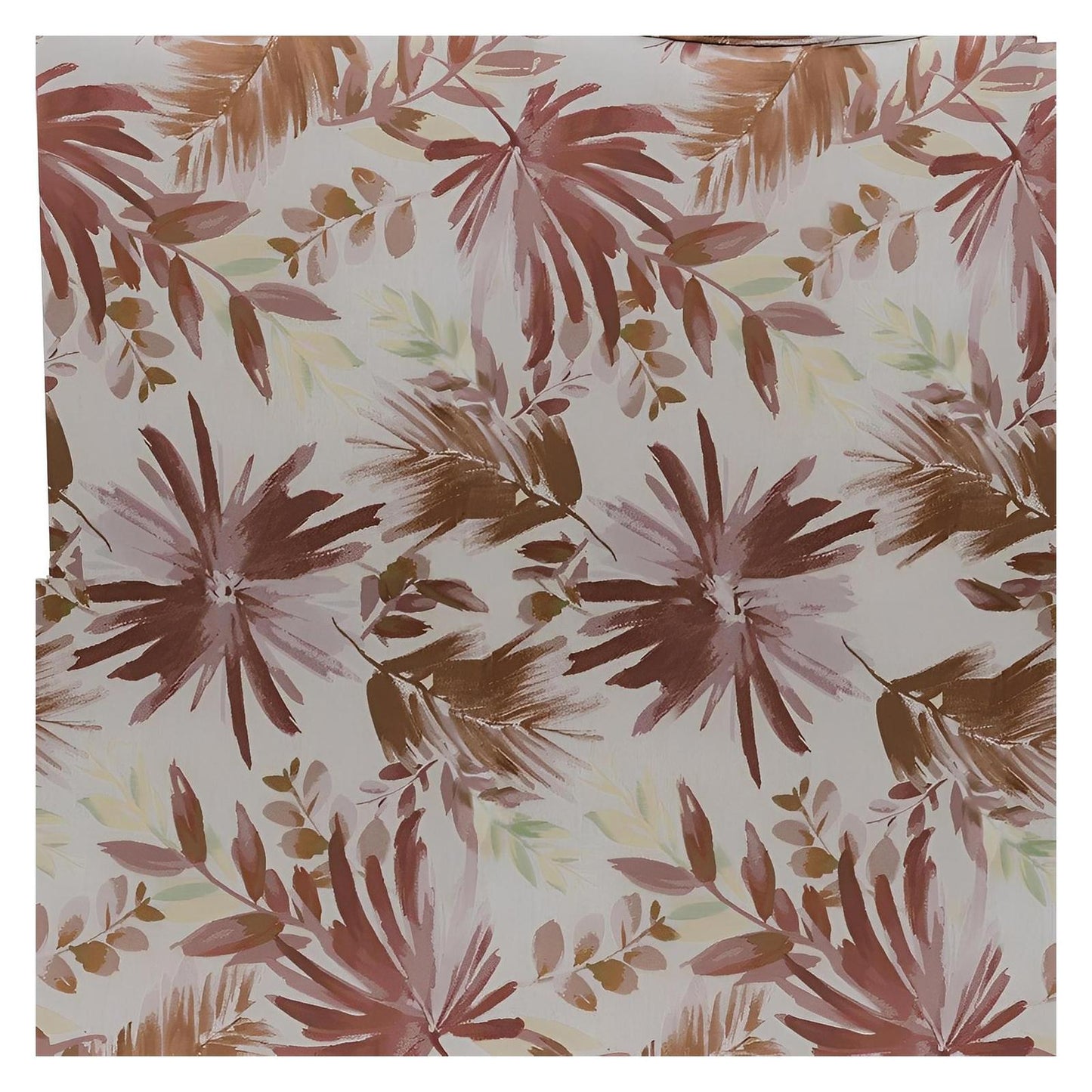 Red Multi Fabric Accent Armless Chair Spring Support Floral Design (2-Pack)