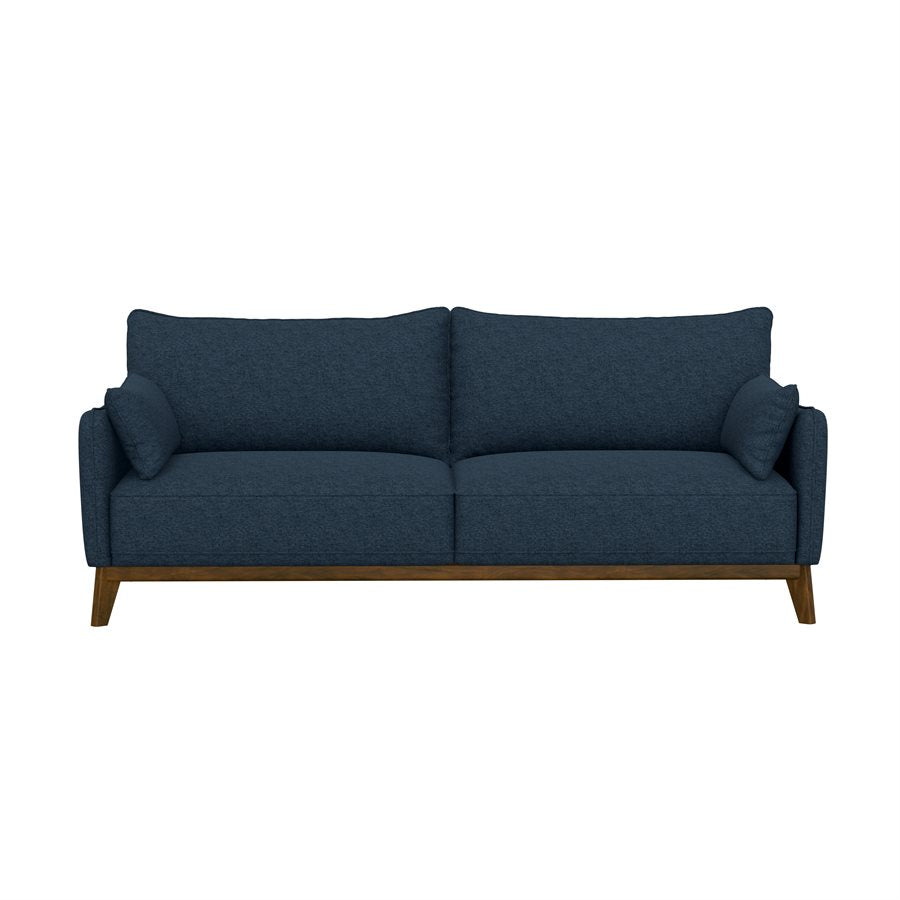 SOFA W / WOOD BASE - NAVY