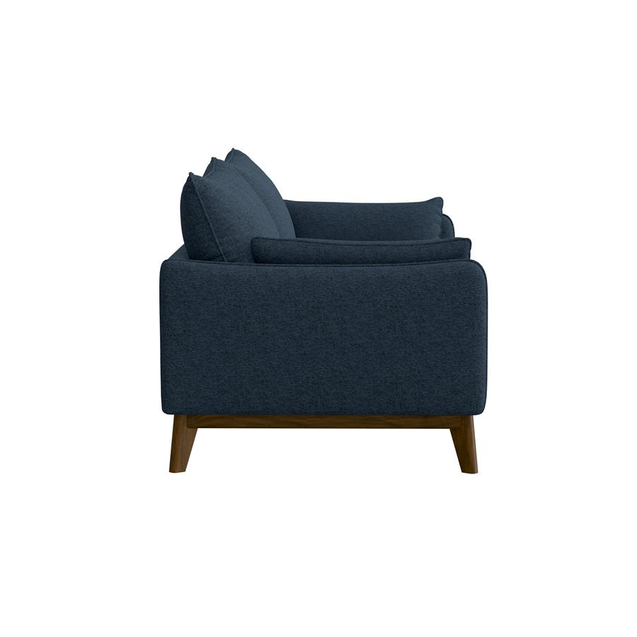 SOFA W / WOOD BASE - NAVY