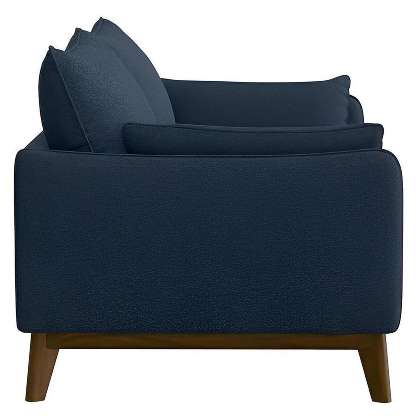 SOFA W / WOOD BASE - NAVY