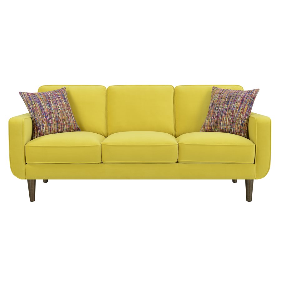 SOFA W / 2 PILLOWS-YELLOW