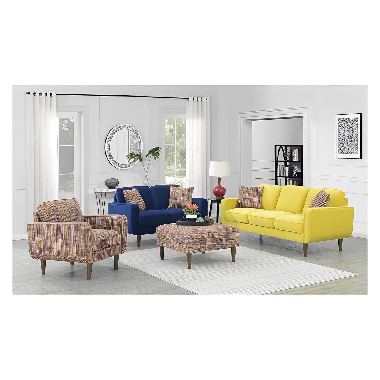 SOFA W / 2 PILLOWS-YELLOW