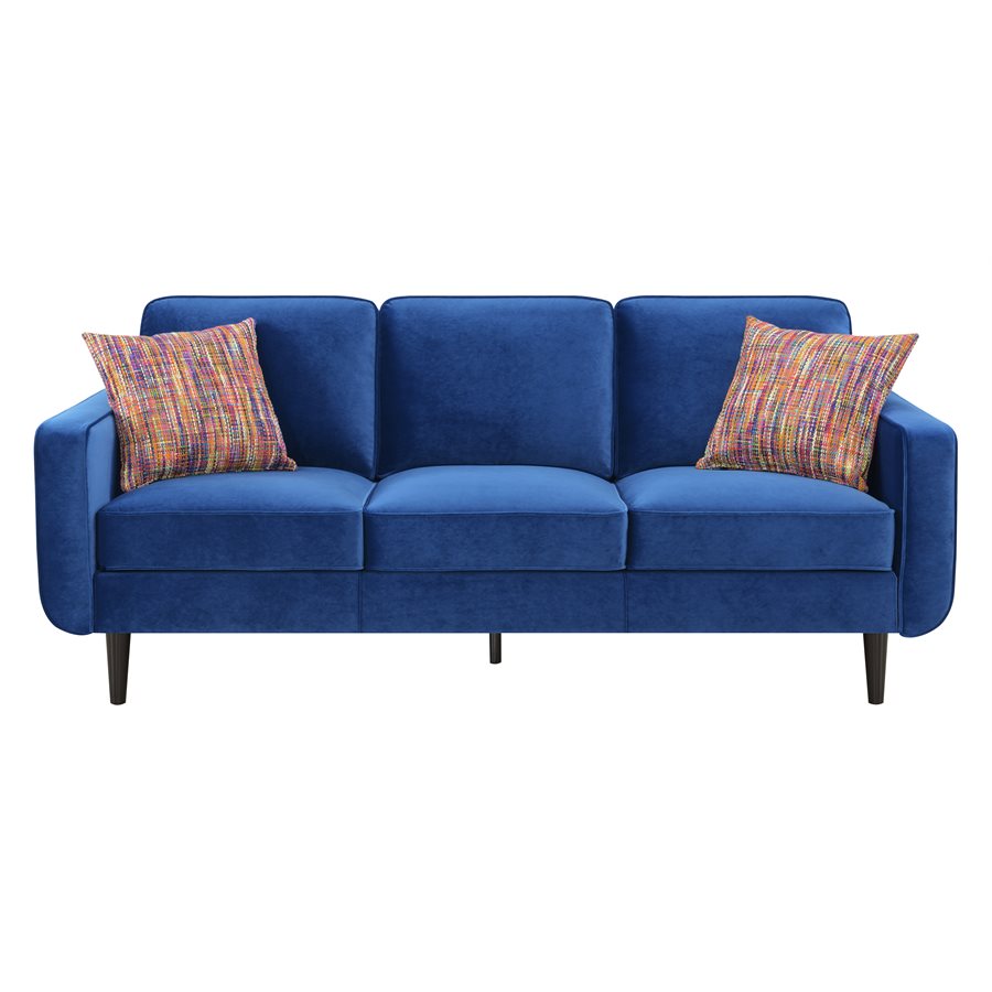 SOFA W / 2 PILLOWS-ROYAL BLUE