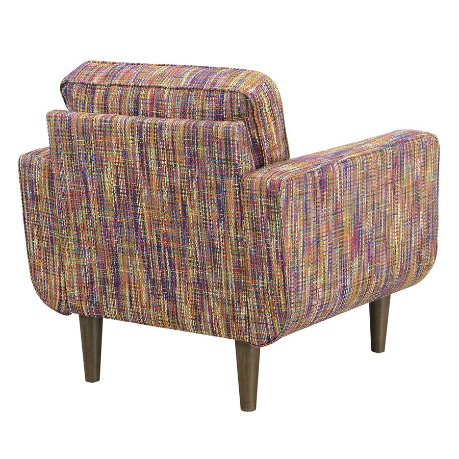 Multi Colored Mid-Century Modern Chair Spring Support Bold Colors (2-Pack)