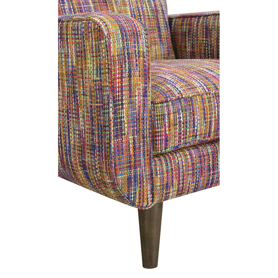 Multi Colored Mid-Century Modern Chair Spring Support Bold Colors (2-Pack)
