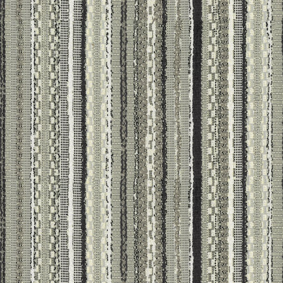 Pumpkin Swivel Black and Gray Striped Fabric Contemporary Chair Spring Support (2-Pack)