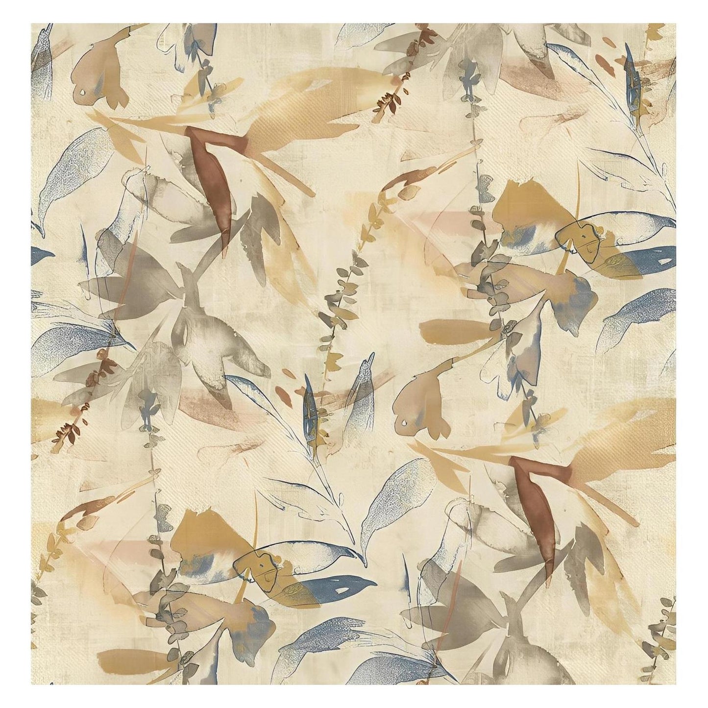 Vintage Saddle Floral Faux Leather Mid-Century Modern Chair Spring Support (2-Pack)