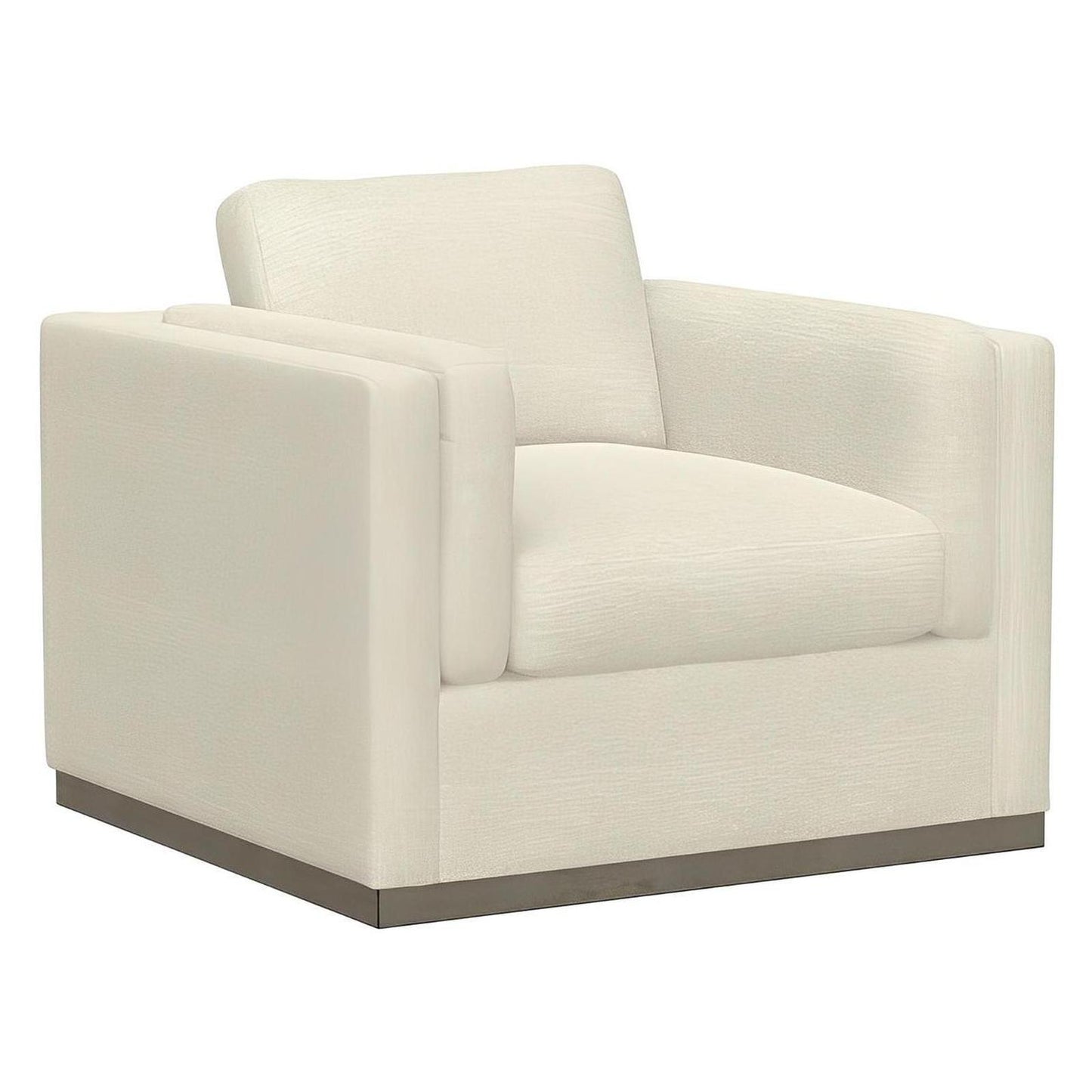 CHAIR W / WOOD BASE - CREAM - MID CENTURY-MODERN (2-Pack)