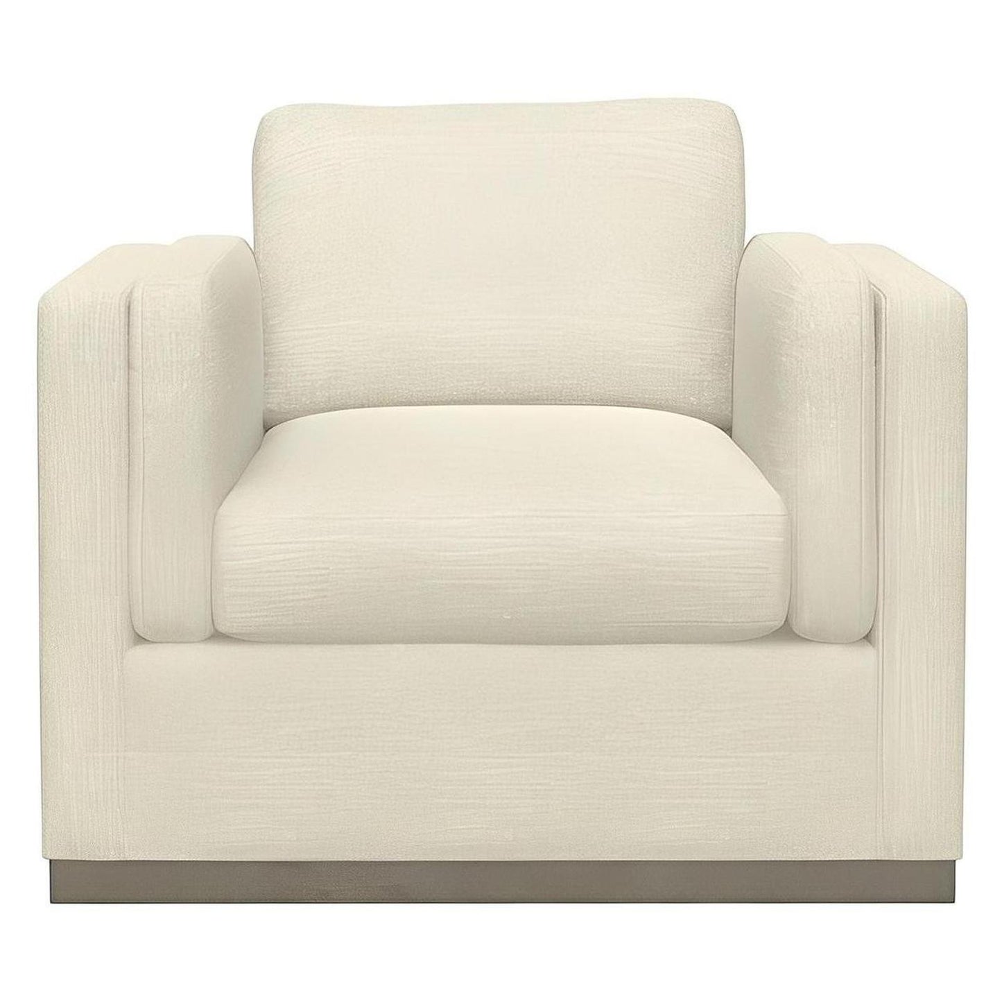 CHAIR W / WOOD BASE - CREAM - MID CENTURY-MODERN (2-Pack)