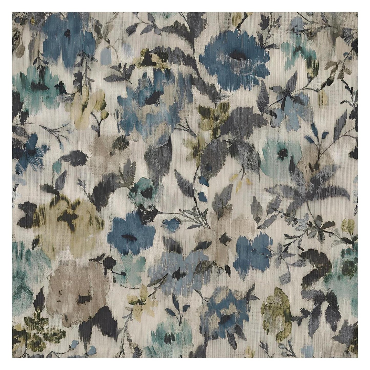 SOFA W / WOOD BASE & 4 PILLOWS - CREAM