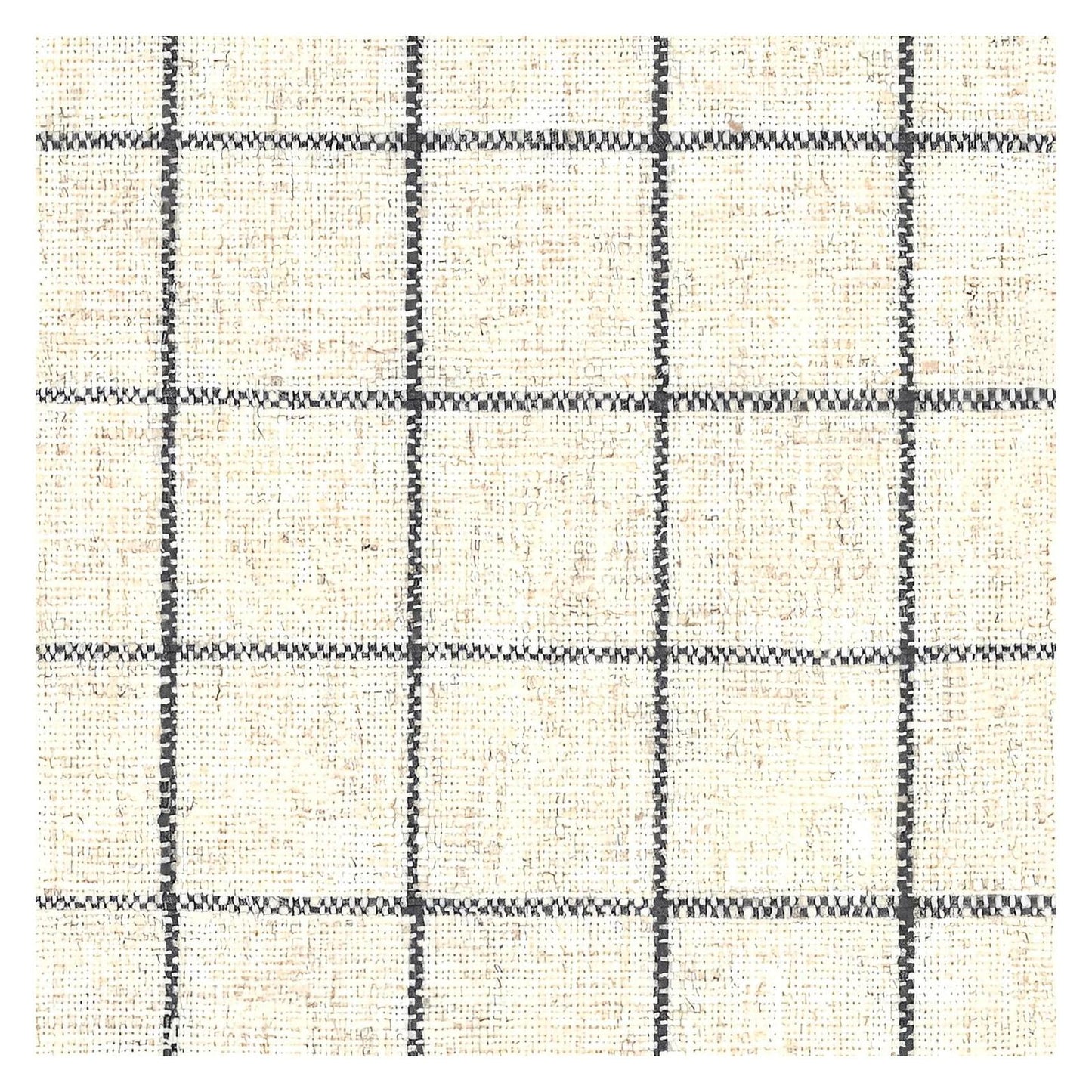 LOVESEAT W / WOOD BASE & 4 PILLOWS - CREAM