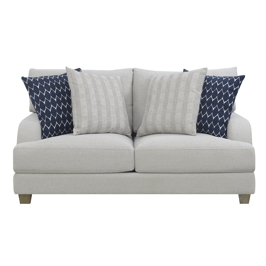 LOVESEAT W / 4 PILLOWS Gray