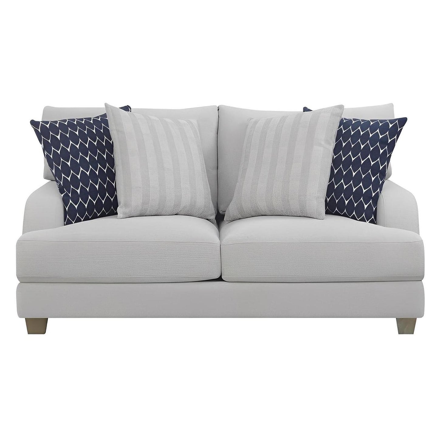 LOVESEAT W / 4 PILLOWS Gray