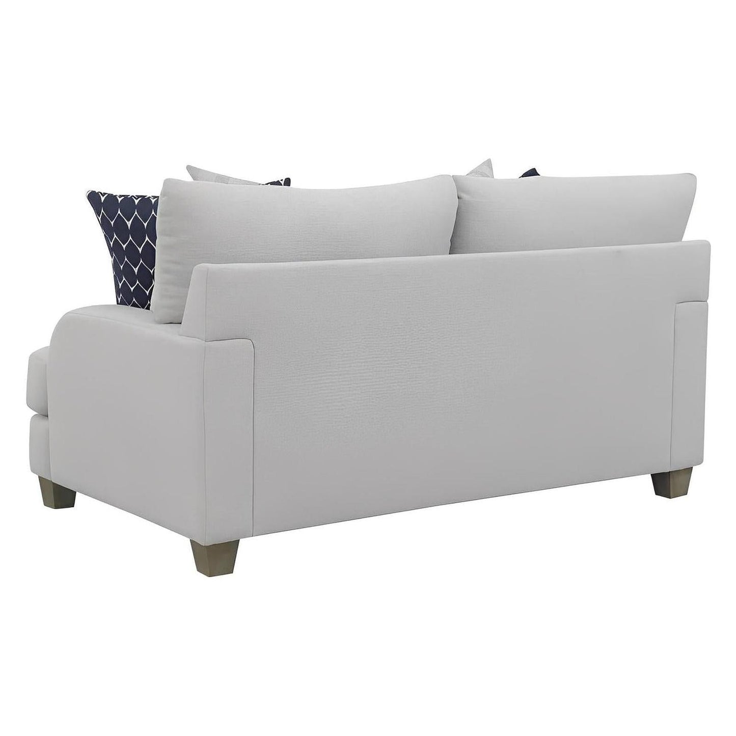 LOVESEAT W / 4 PILLOWS Gray