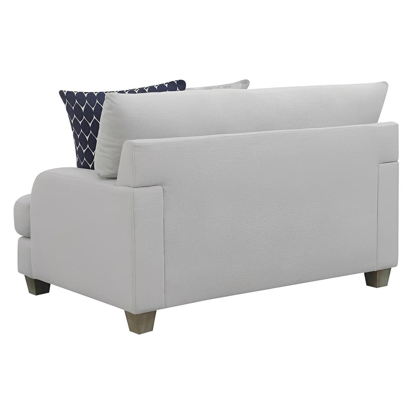 Harbor Gray CHAIR & HALF W / 2 PILLOWS-LARGE, COMFY CUSHIONS (2-Pack)