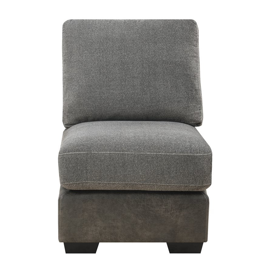 TAMPA - 6PC U-SHAPED SECTIONAL W / 9 PILLOWS - GRAY