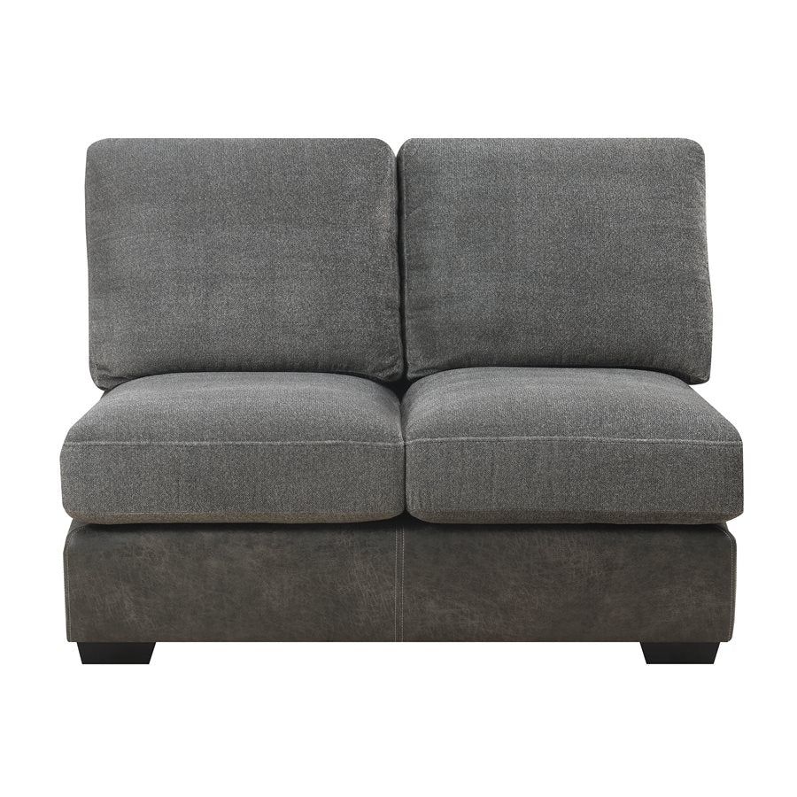 TAMPA - 6PC U-SHAPED SECTIONAL W / 9 PILLOWS - GRAY