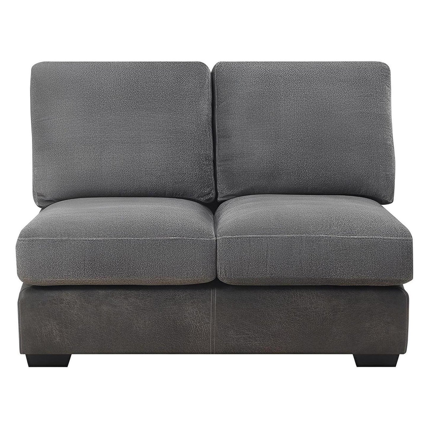 TAMPA - 3PC U-SHAPED SECTIONAL - CHAISE - 6 PILLOWS - GRAY