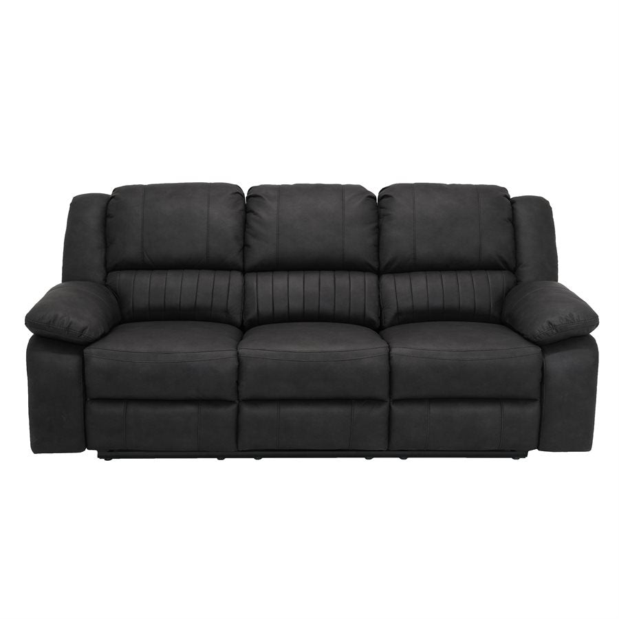 MOTION SOFA - BLACK - 2 Recliners