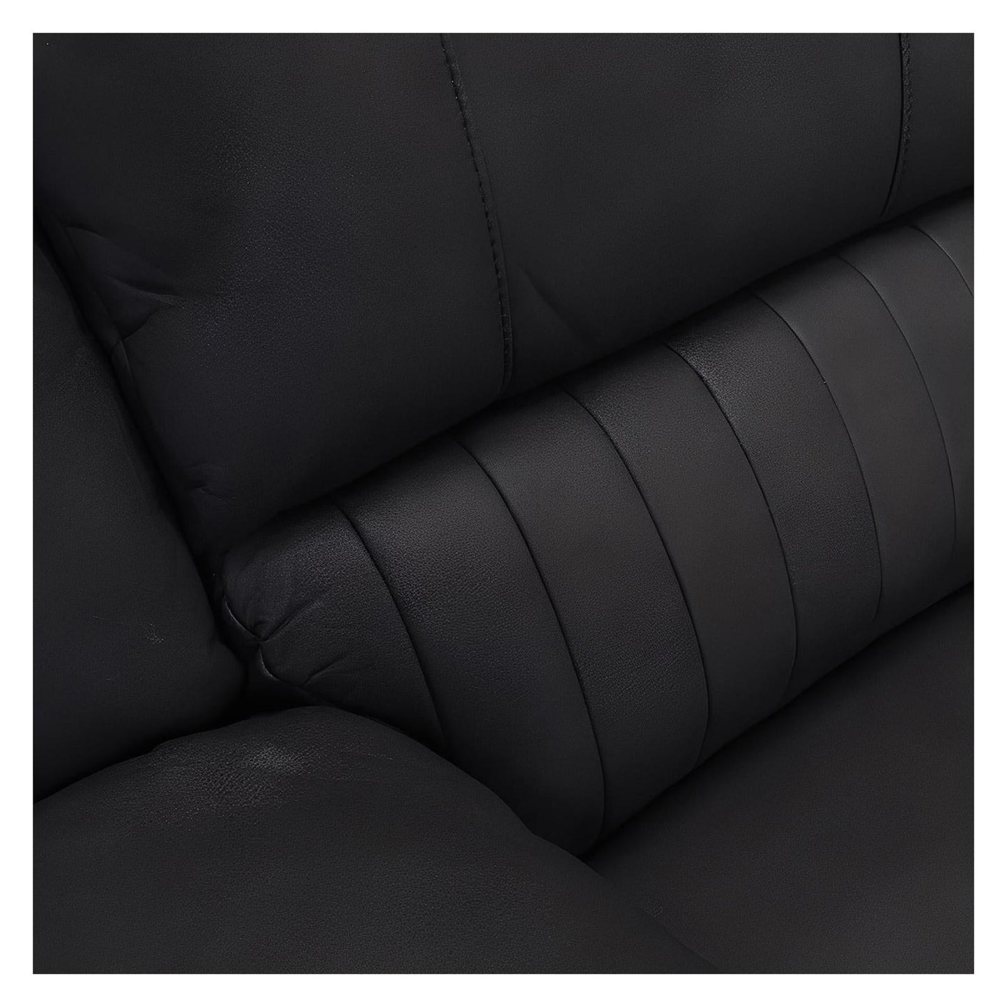 MOTION SOFA - BLACK - 2 Recliners