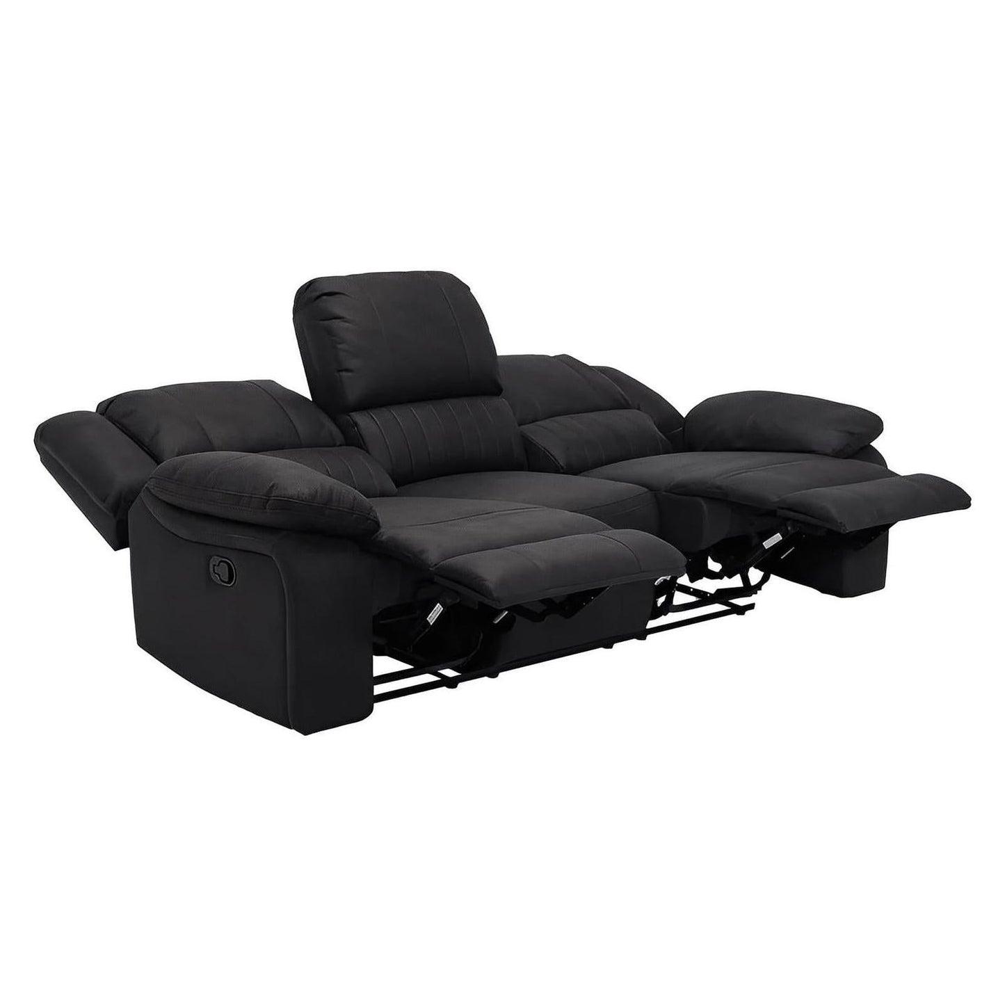 MOTION SOFA - BLACK - 2 Recliners