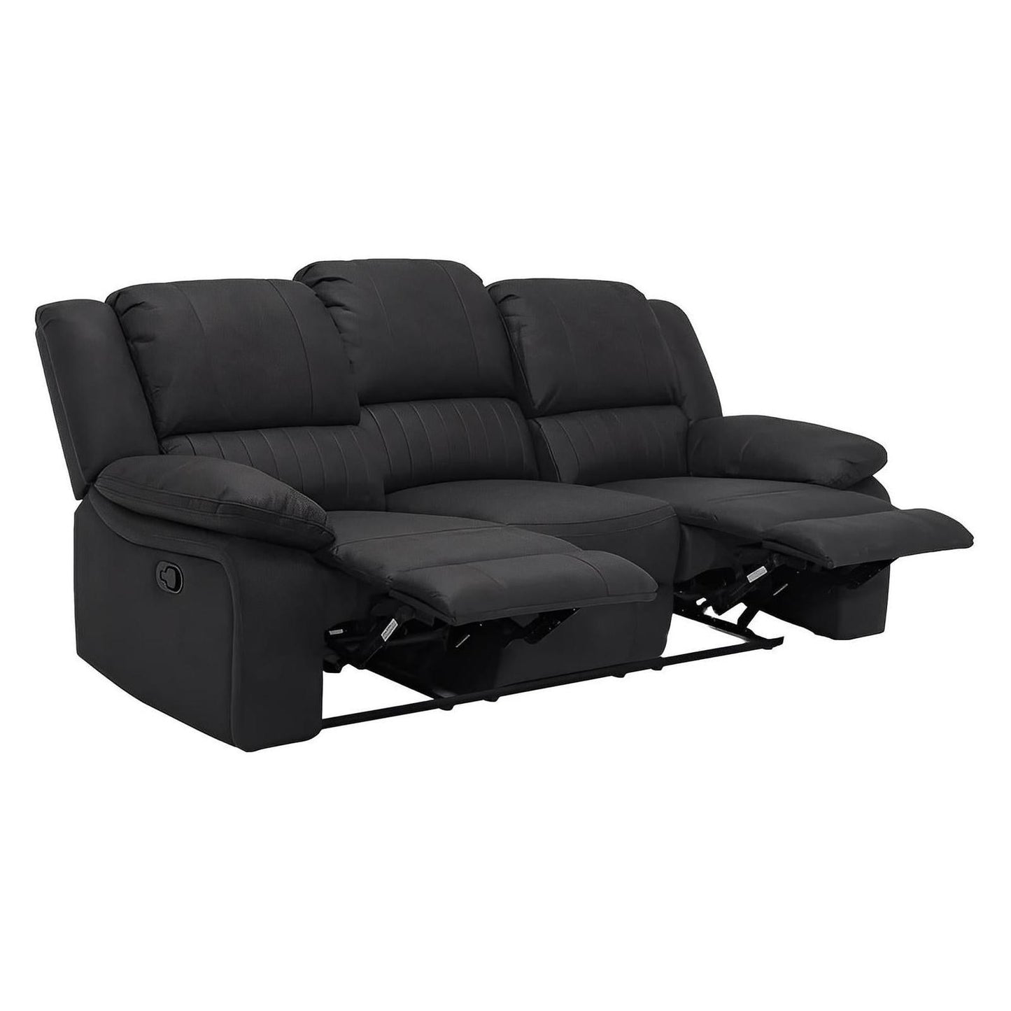 MOTION SOFA - BLACK - 2 Recliners