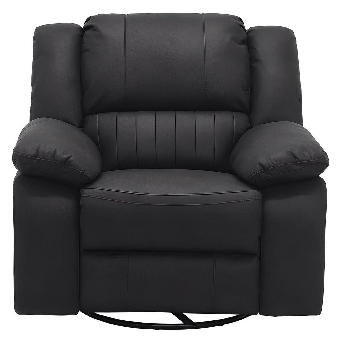 SWIVEL GLIDER RECLINER - BLACK