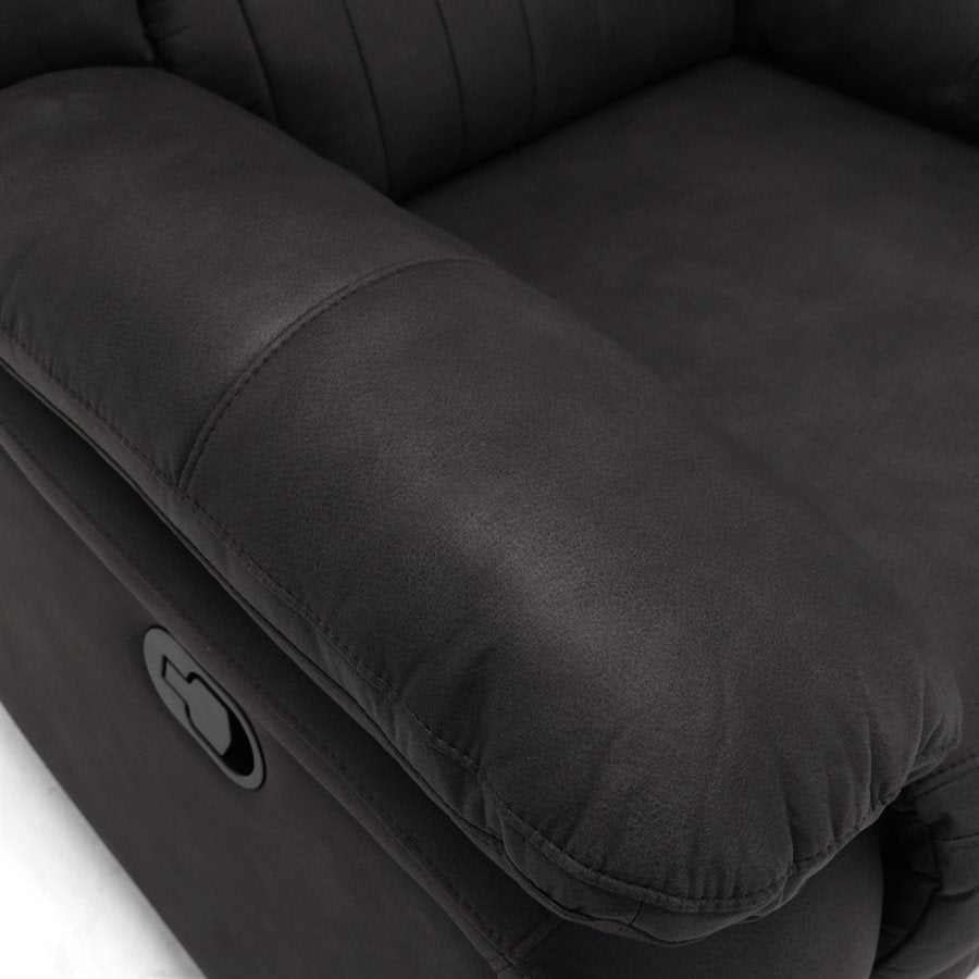 SWIVEL GLIDER RECLINER - BLACK