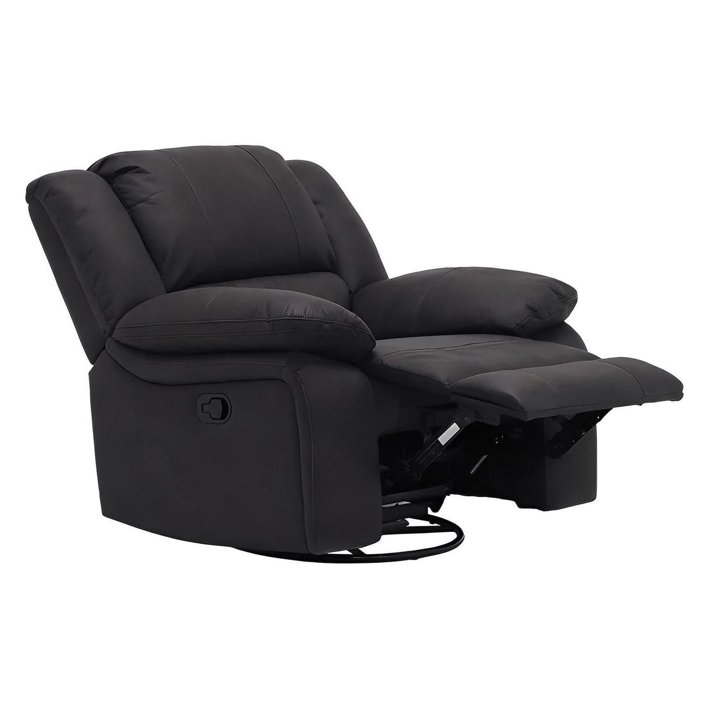 SWIVEL GLIDER RECLINER - BLACK