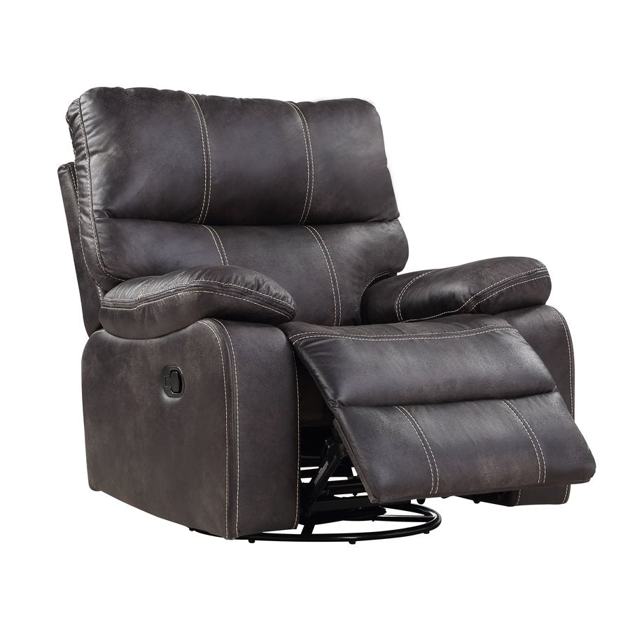 SWIVEL GLIDER RECLINER-GREY