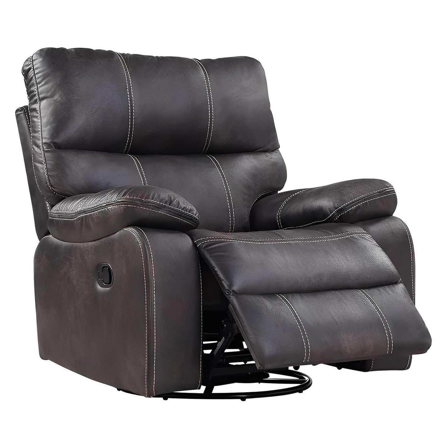 SWIVEL GLIDER RECLINER-GREY