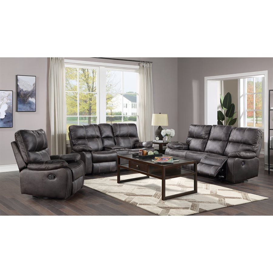 SWIVEL GLIDER RECLINER-GREY