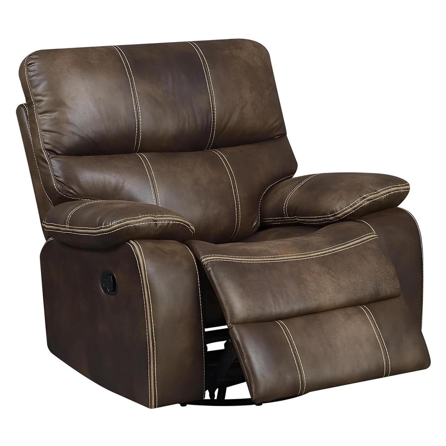 SWIVEL GLIDER RECLINER-BROWN