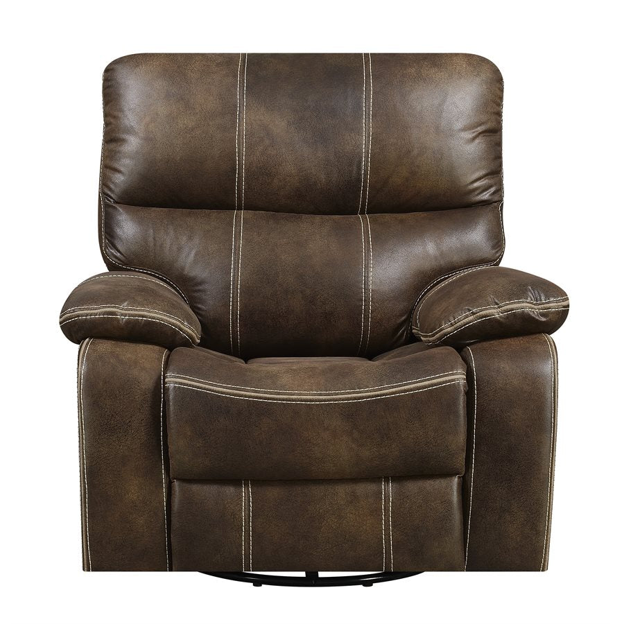 SWIVEL GLIDER RECLINER-BROWN