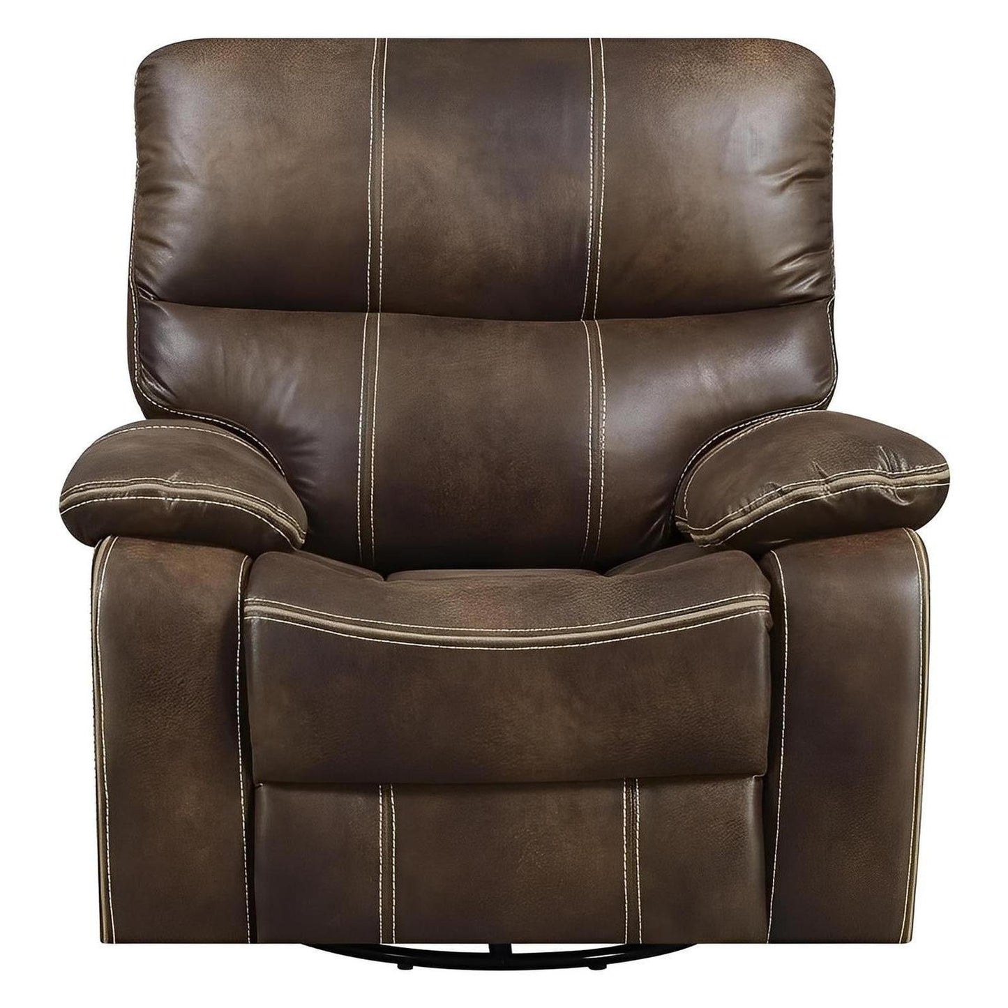 SWIVEL GLIDER RECLINER-BROWN
