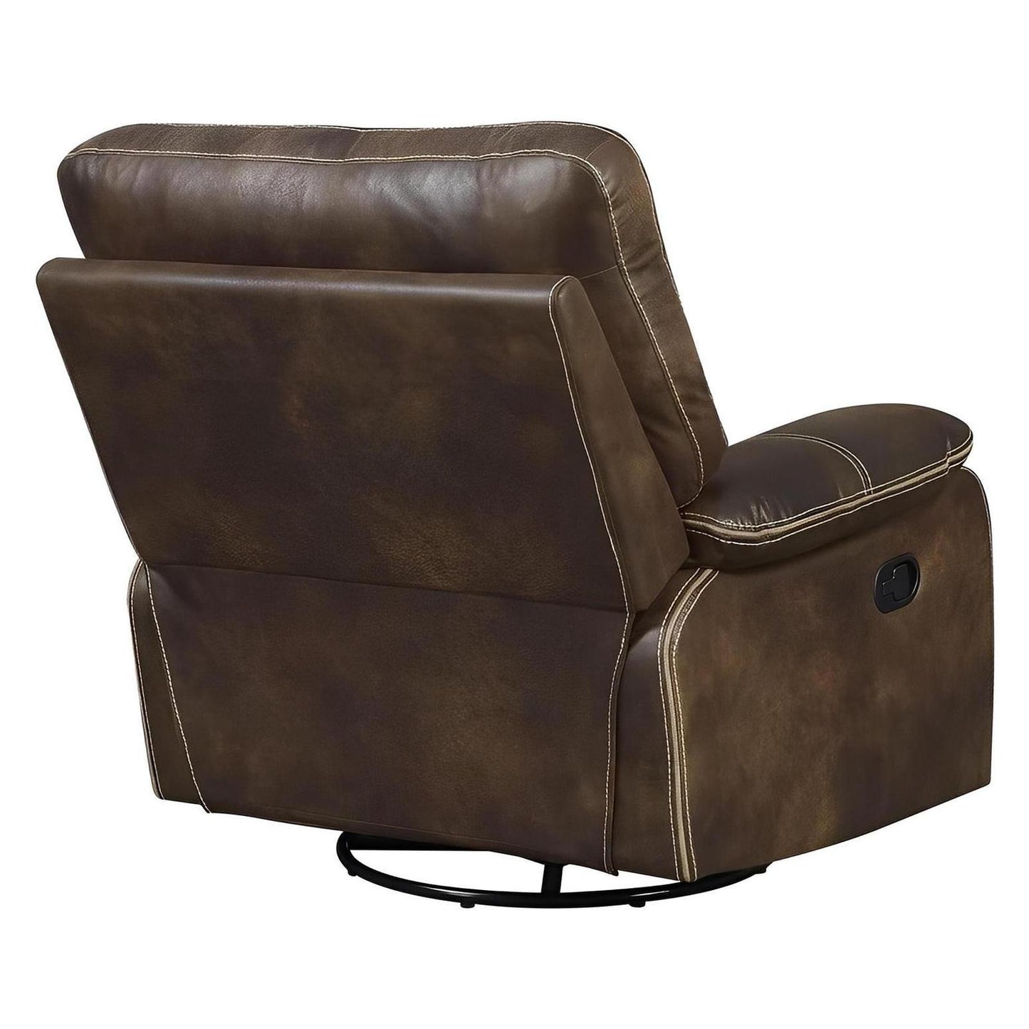 SWIVEL GLIDER RECLINER-BROWN
